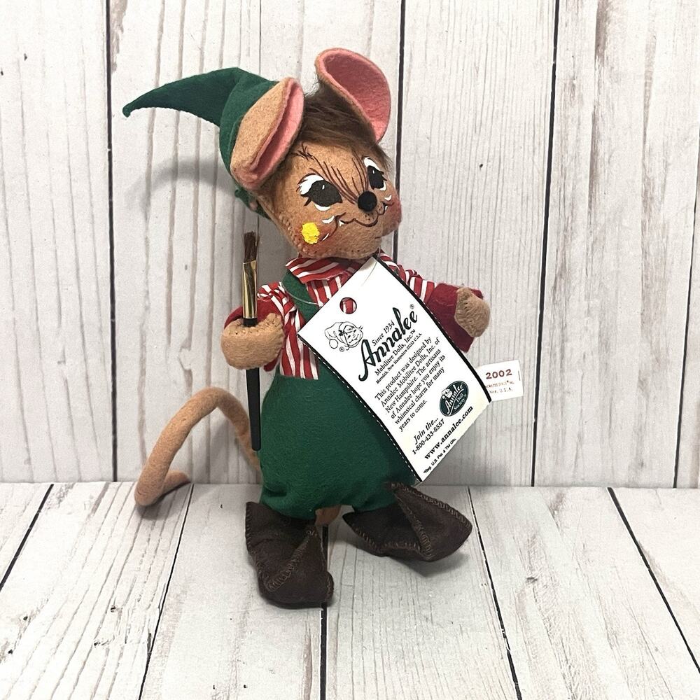 Vintage 2002 Annalee Workshop Mouse 6" with Original Tag (769403)